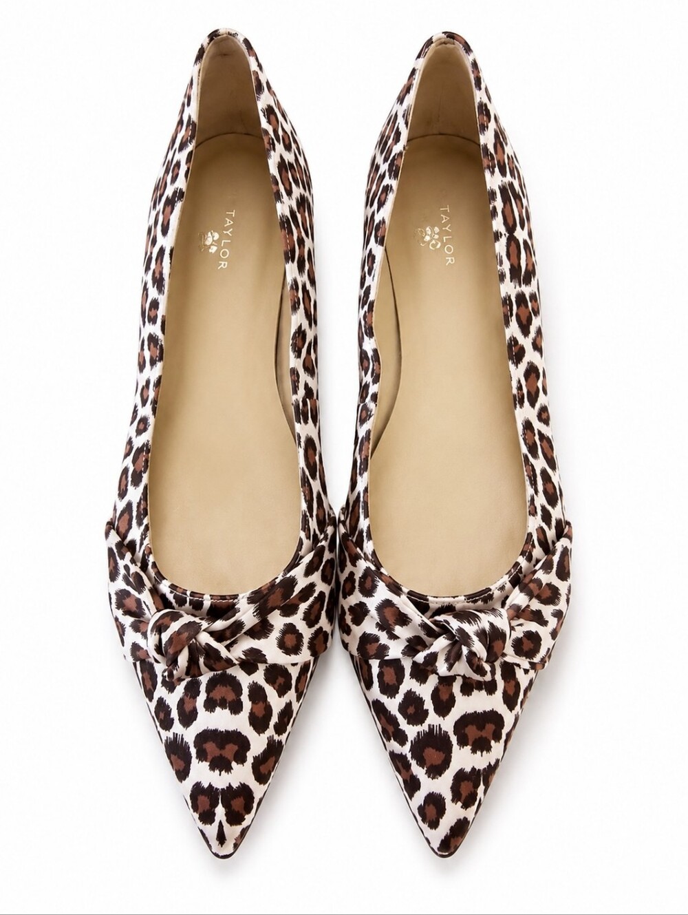 Ann Taylor Leopard Print Pointed Toe Flats -  Sz 10